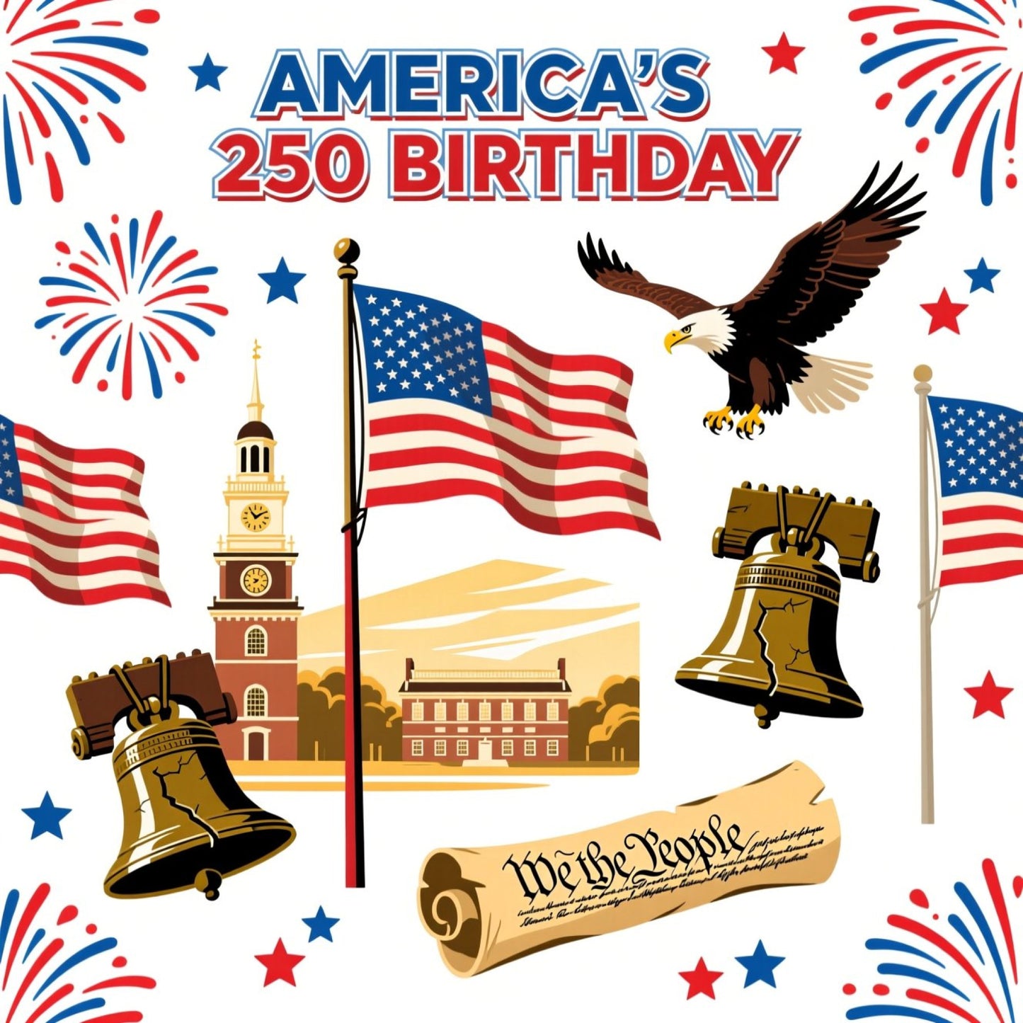 250th Anniversary Pattern 9 Quilting Cotton Fabric