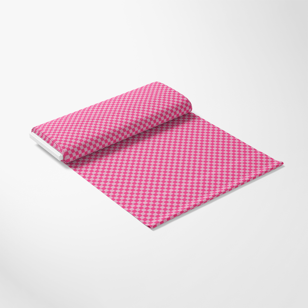 2 Color Checkered Pattern 8 Quilting Cotton Fabric featuring pink and white checkered design, premium quilting cotton textile, cotton fabric yardage, vibrant soft fabric, cotton textile material for quilting and crafts