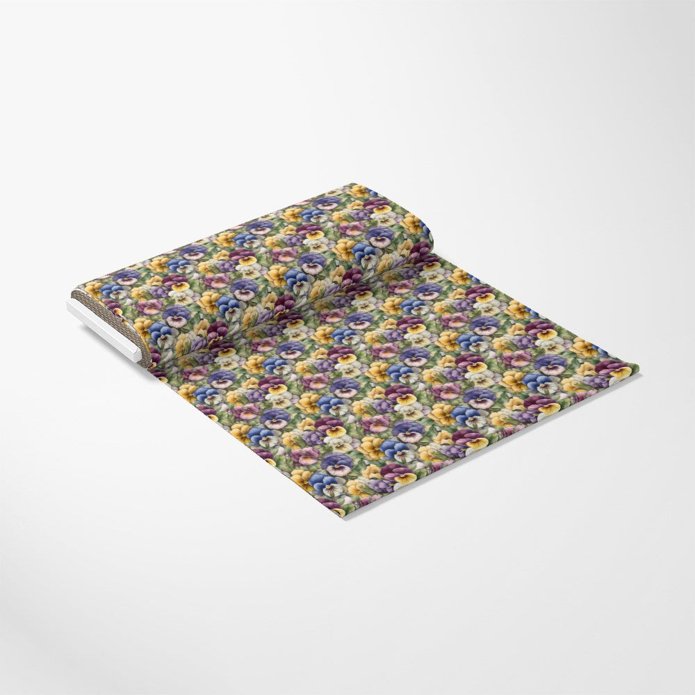 Pansy Flowers Pattern 7 Quilting Cotton Fabric
