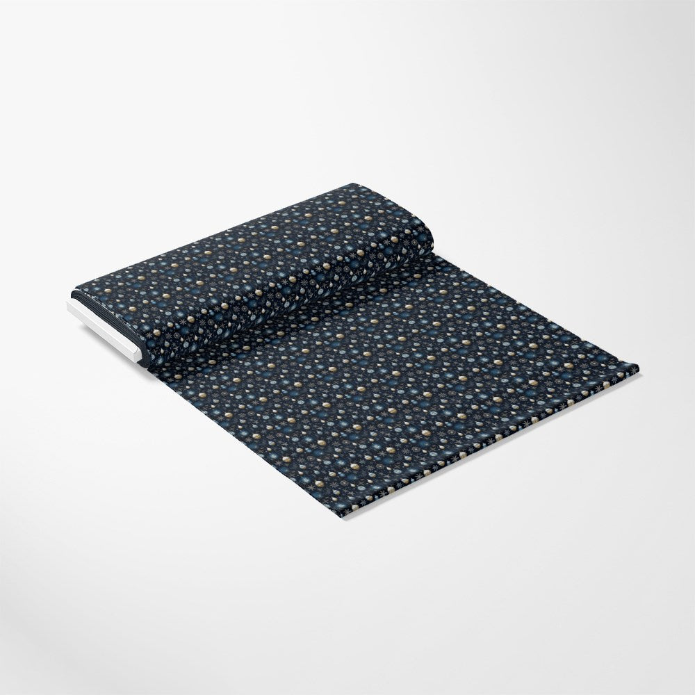 - Navy and Cream Christmas Pattern 4 Quilting Cotton Fabric
- Quilting fabric
- Cotton textile
- Holiday theme
- Festive design
- Small motifs
- Dark blue background
- Cream accents
- Seasonal fabric
- Craft material
- Yardage fabric
- Soft cotton material