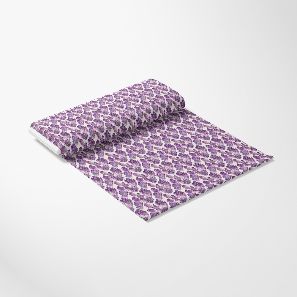 Amethyst Gemstones Pattern 9 Quilting Cotton Fabric, purple, violet, gemstone design, textile, cotton fabric, quilting material, floral motif, soft texture, craft fabric, sewing fabric, premium cotton, American printed, continuous yardage, vibrant colors, fabric roll