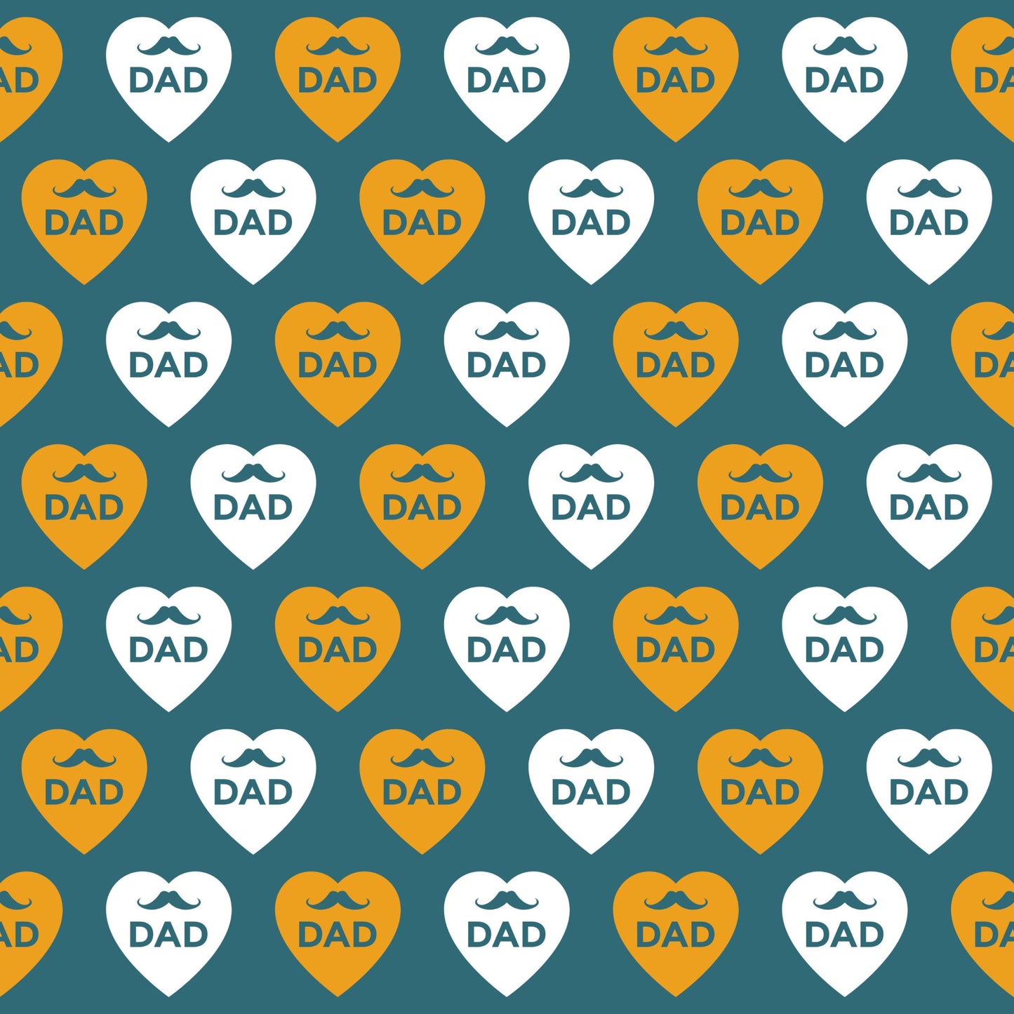 Best Dad Ever Fathers Day Pattern 2 Quilting Cotton Fabric