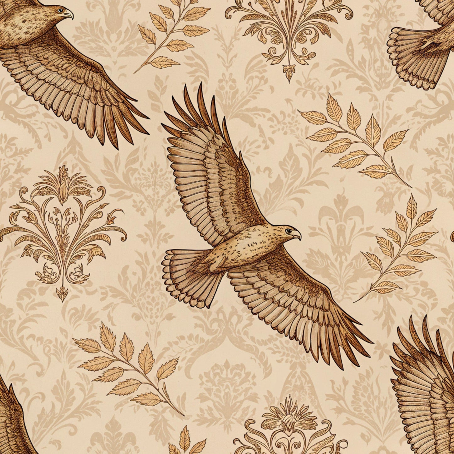 Birds of Prey Pattern 19 Quilting Cotton Fabric
