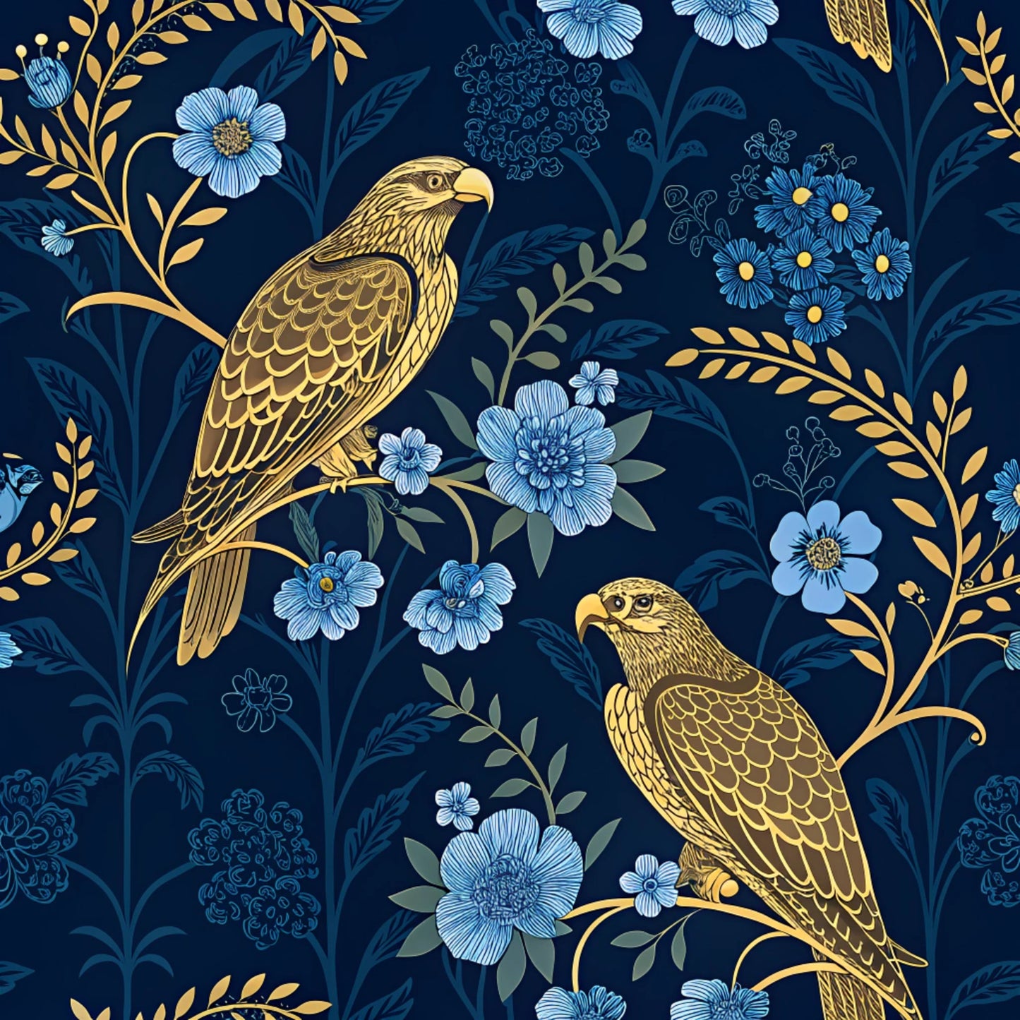 Birds of Prey Pattern 30 Quilting Cotton Fabric