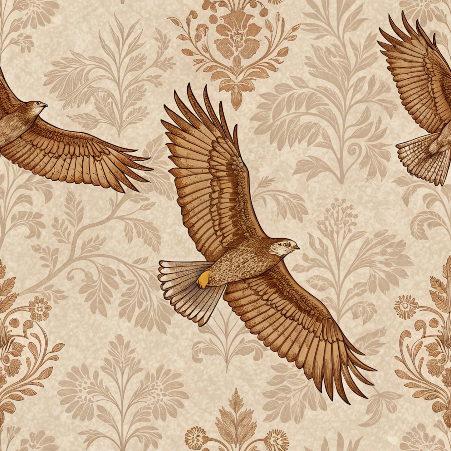 Birds of Prey Pattern 4 Quilting Cotton Fabric