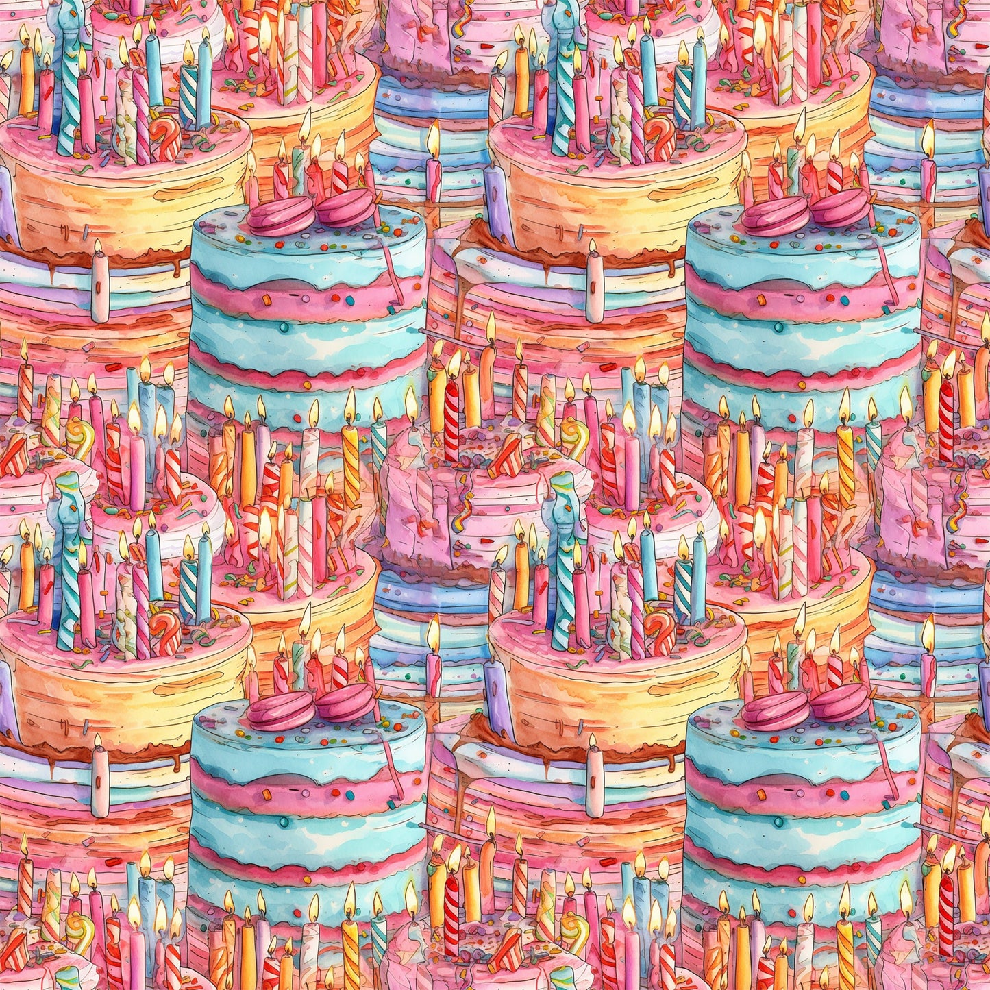 Birthday Bash Pattern 9 Quilting Cotton Fabric