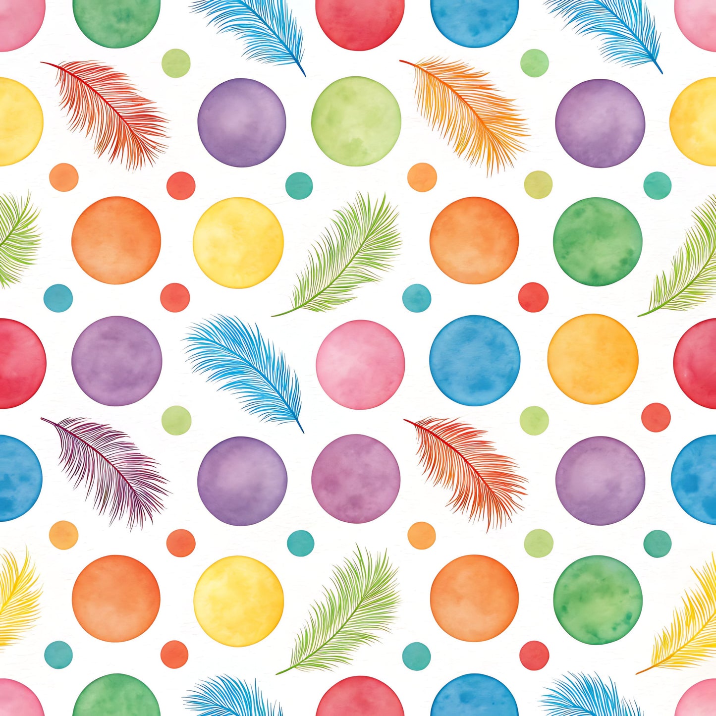 Bright Rainbow Pattern 2 Quilting Cotton Fabric