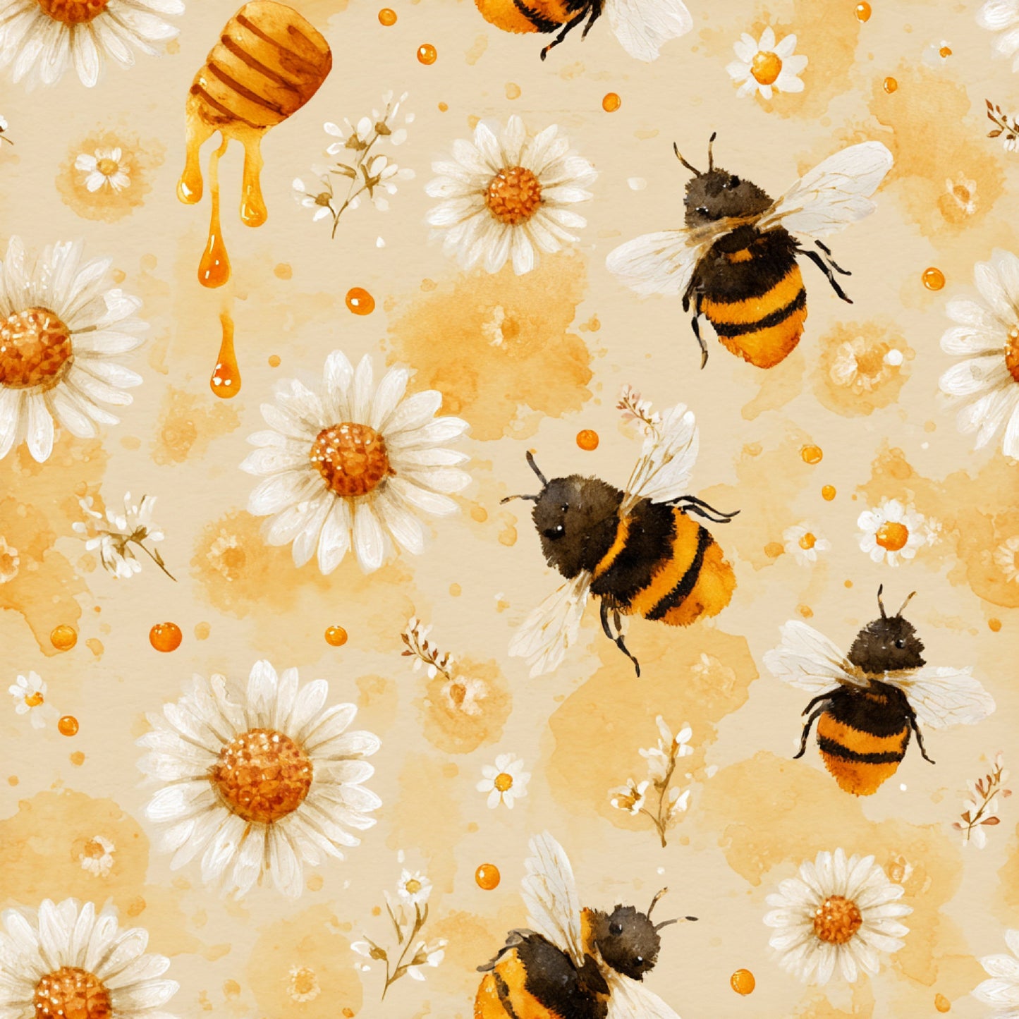 Busy Bee Pattern 14 Quilting Cotton Fabric