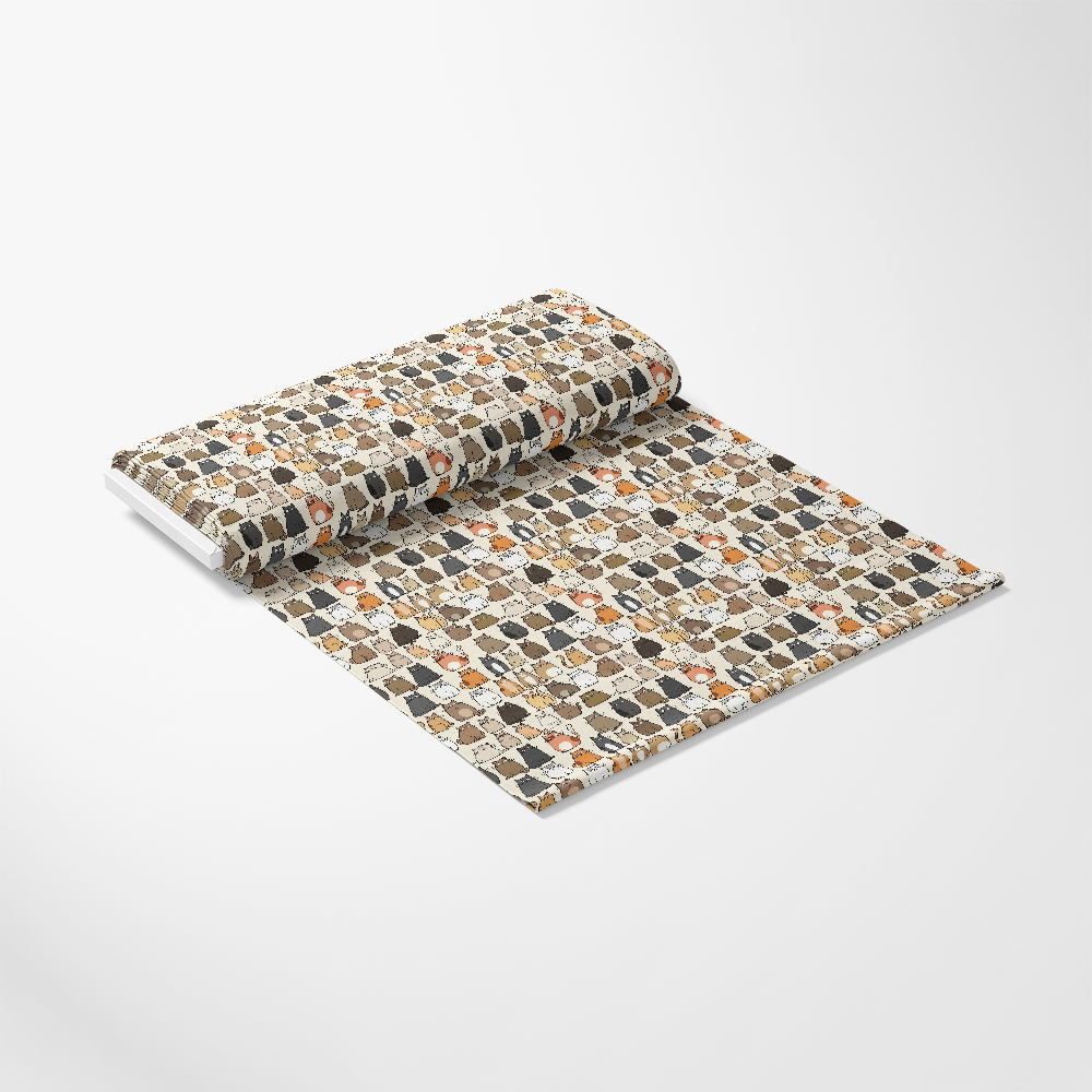 - Cartoon Fat Cats Quilting Cotton Fabric
- Fabric roll
- Quilting cotton
- Cat illustrations
- Fat cats design
- Beige, brown, black, orange colors
- Cute animal print
- Soft textile
- Craft material
- Sewing fabric
- Playful pattern
- Home decor fabric
- Lightweight cotton