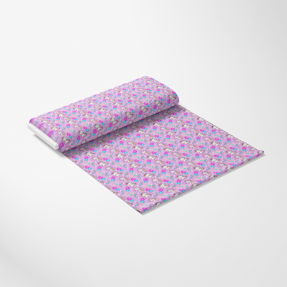 - Cartoon Unicorns Pattern 1 Quilting Cotton Fabric
- pink background
- colorful unicorn illustrations
- pastel colors
- cotton textile
- quilting material
- whimsical design
- playful motif
- sewing fabric
- crafted yardage
- soft texture
- decorative cotton
- creative quilting fabric
