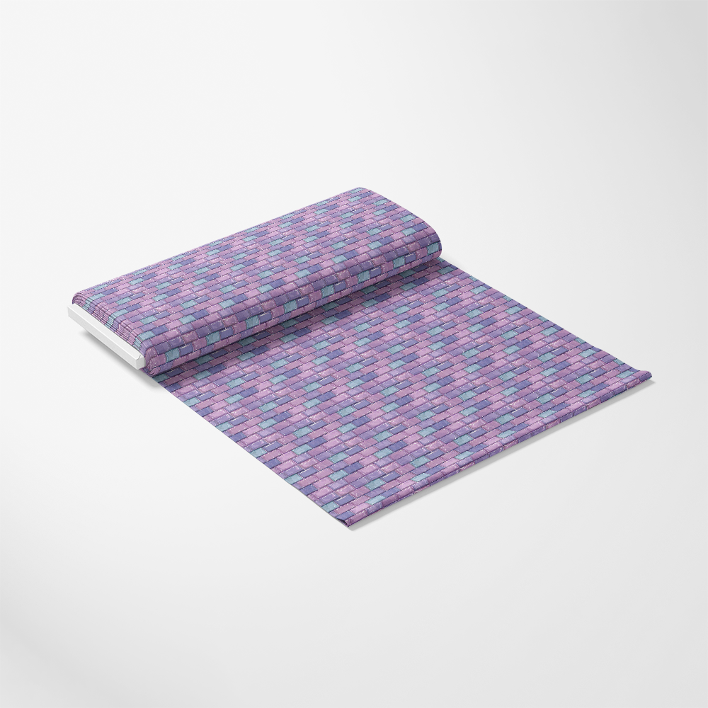 - Charm Keeper Pattern 9 Quilting Cotton Fabric
- Quilting
- Cotton
- Fabric
- Purple
- Lavender
- Blue
- Geometric
- Brick-like
- Repeated blocks
- Textile
- Craft material