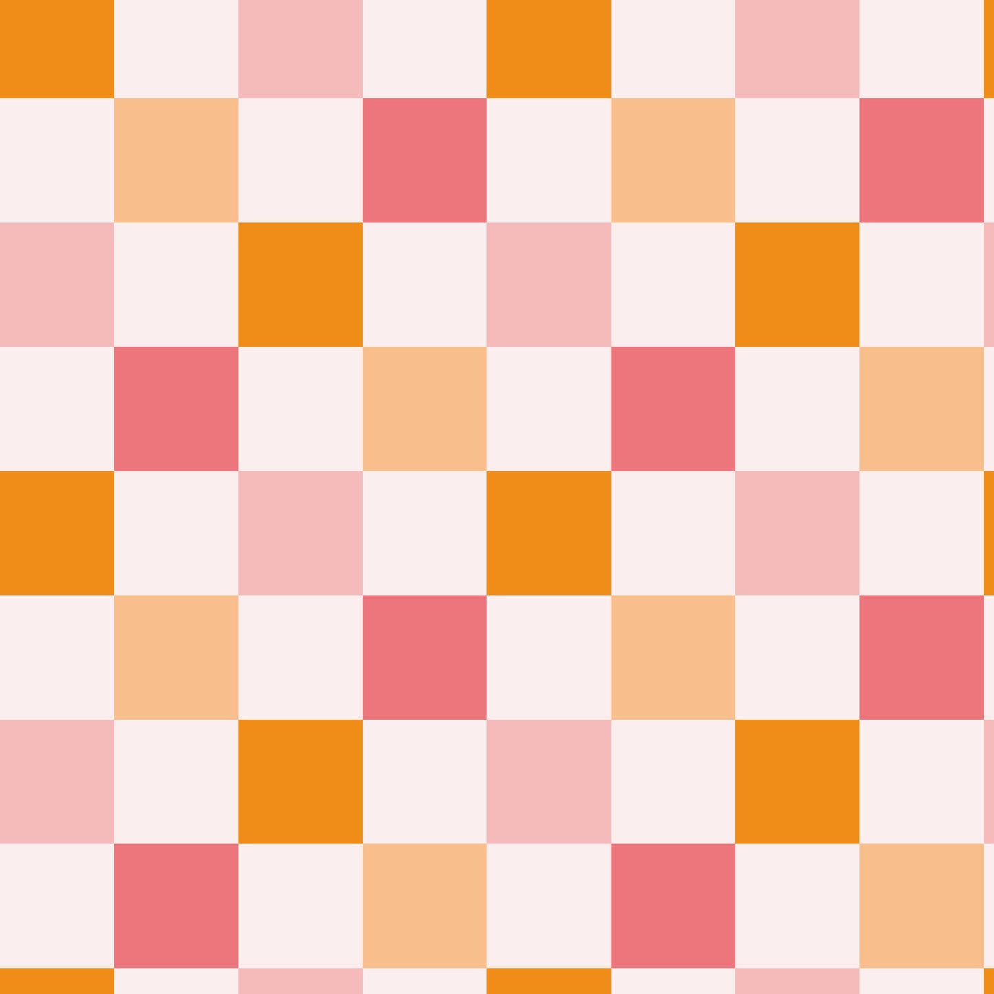 Checkered Florals Pattern 3 Quilting Cotton Fabric