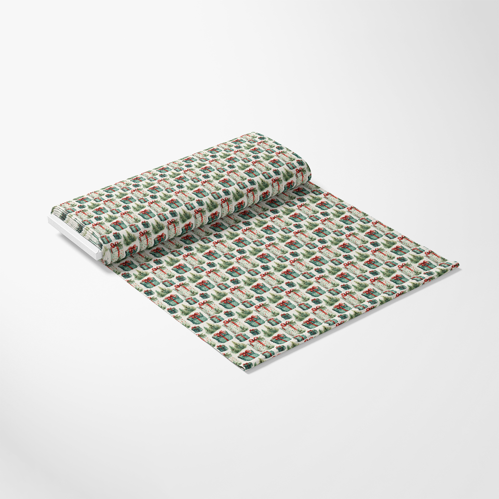 - Christmastime Pattern 22 Quilting Cotton Fabric
- Christmas holiday theme
- Quilting fabric
- Cotton material
- Red, green, white colors
- Festive design
- Gift boxes, holly, wreath motifs
- Seasonal textile
- Crafting fabric
- Decorative fabric
- Holiday sewing material