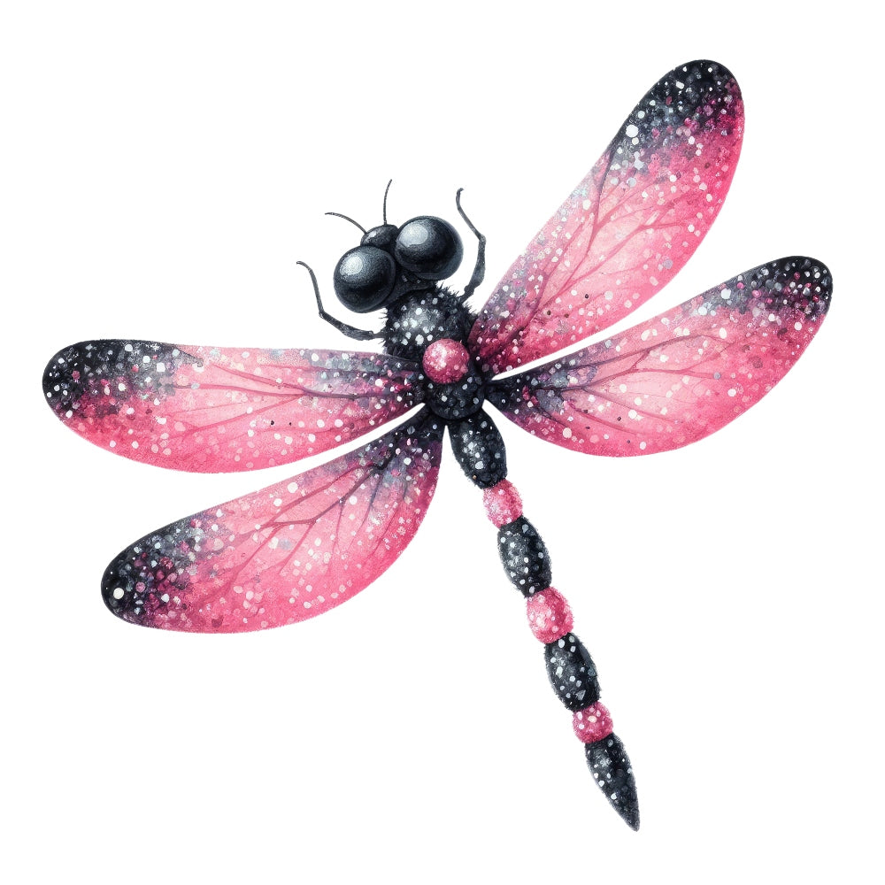 Colorful Dragonfly Fabric Panel 12