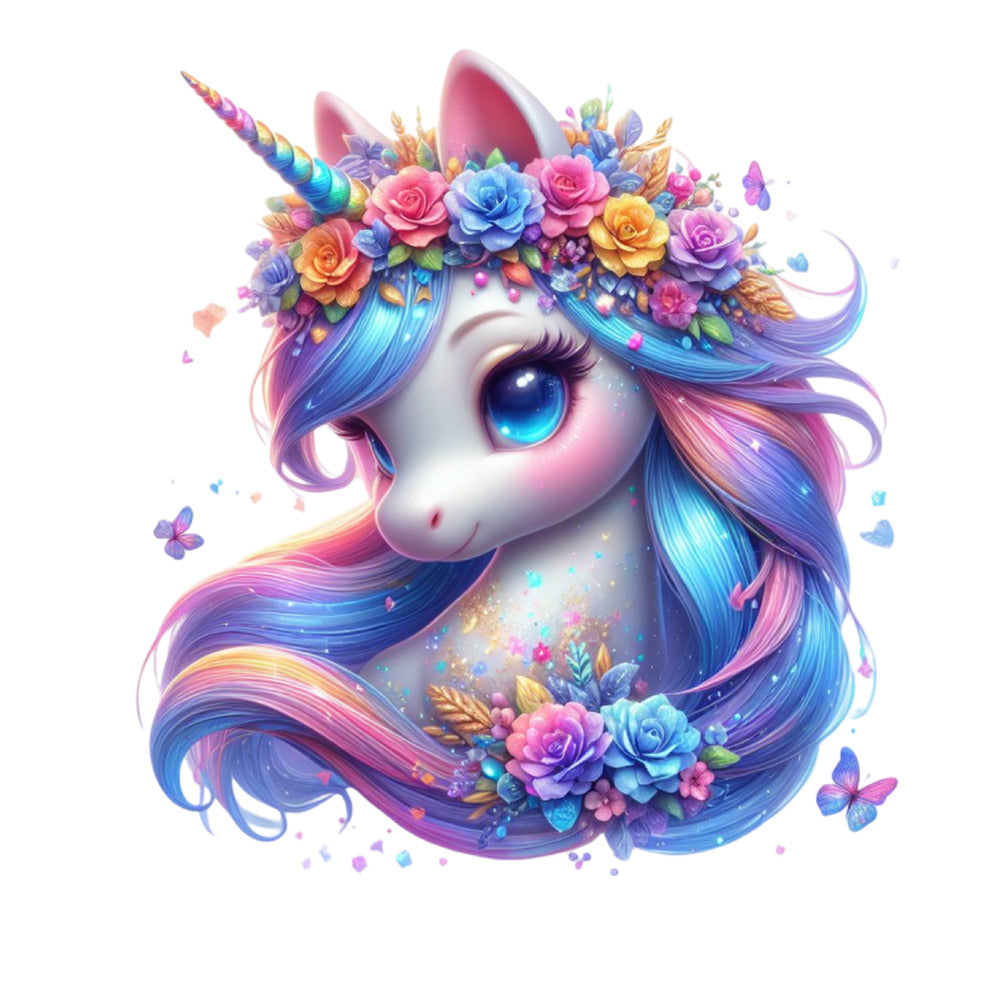 Colorful Magical Unicorn Fabric Panel 9