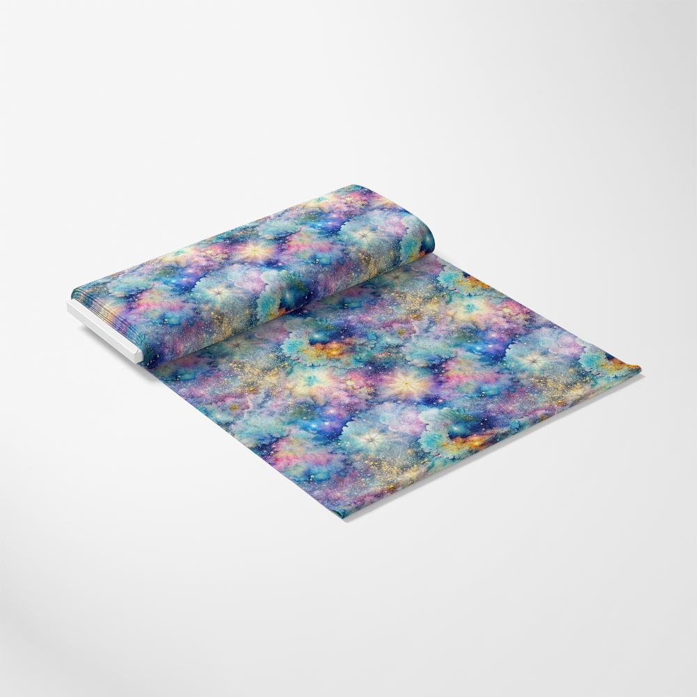 - Distressed Fantasy Pattern 8 Quilting Cotton Fabric
- Multicolor, pastel, blue, purple, yellow, pink, green
- Abstract, cosmic, starburst, watercolor effect
- Quilting fabric, cotton textile, creative material
- Soft texture, dreamy, artistic, decorative textile
