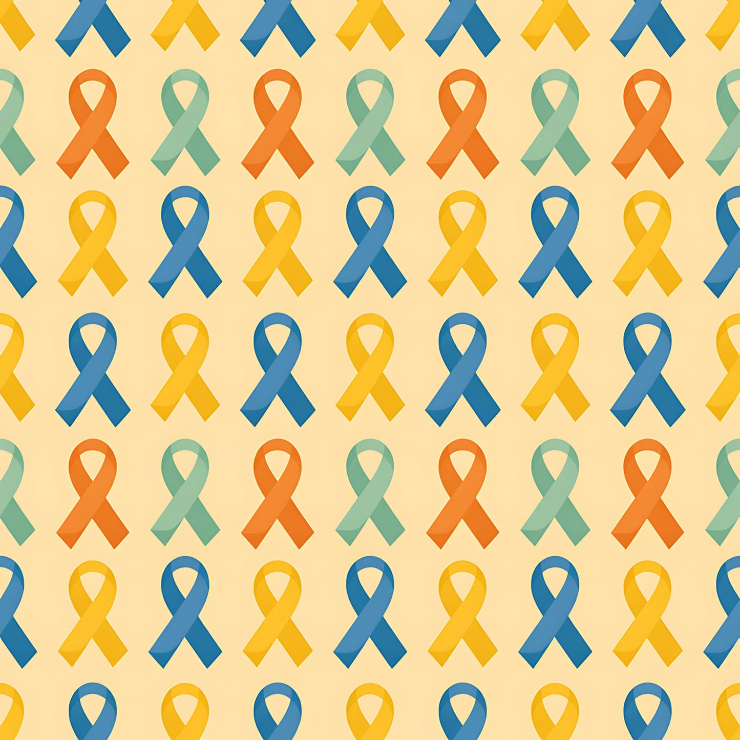 Down Syndrome Awareness Pattern 19 Quilting Cotton Fabric