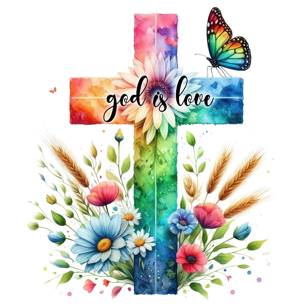Easter Crosses Fabric Panel 16