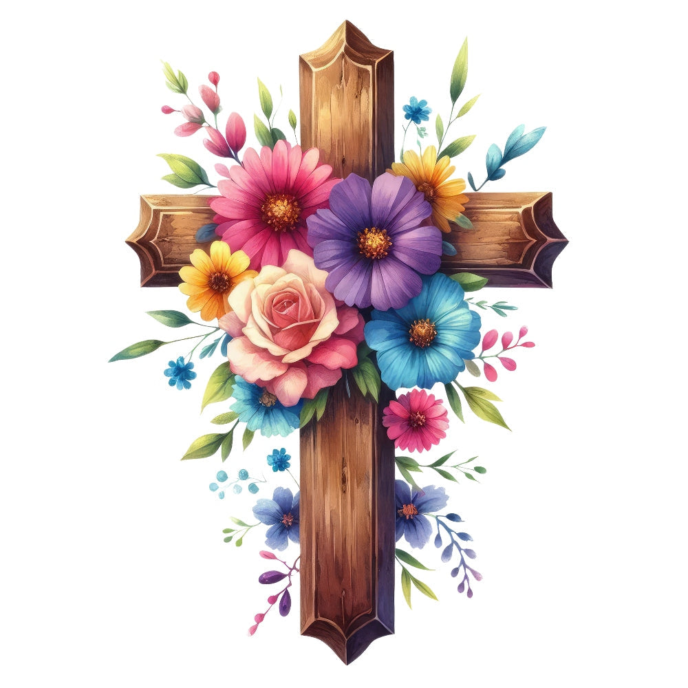 Easter Crosses Fabric Panel 7