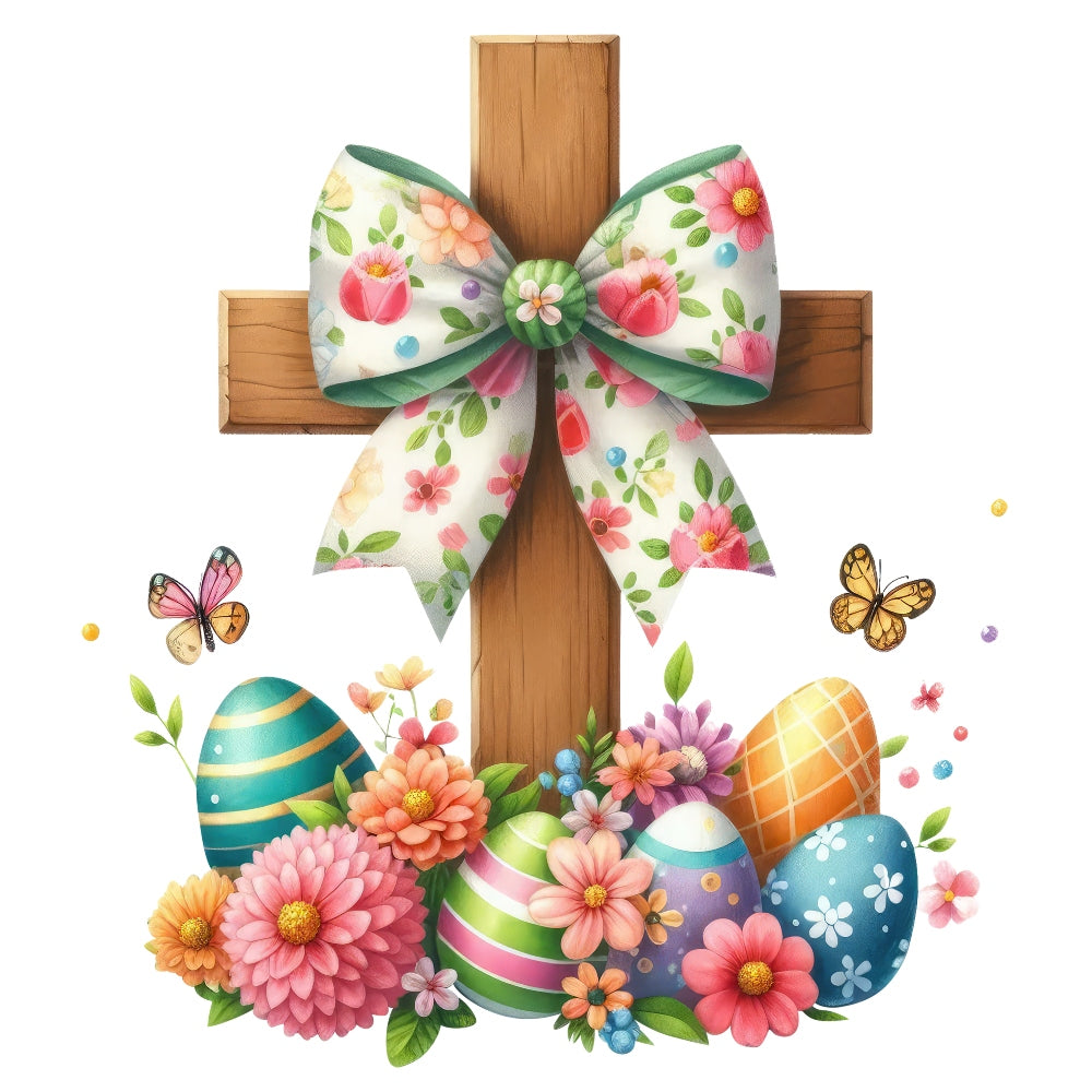 Easter Crosses Fabric Panel 9