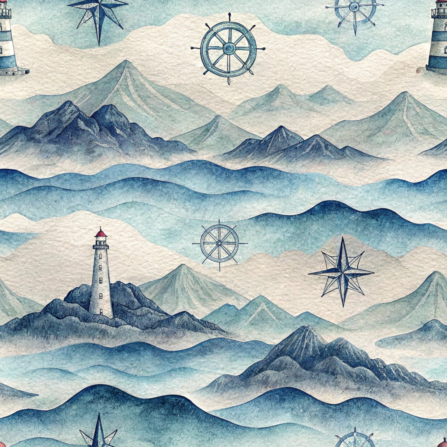 Elements of Nature Pattern 25 Quilting Cotton Fabric