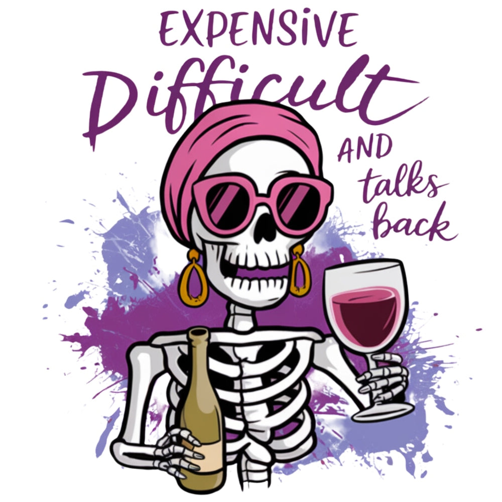 Expensive Difficult Talks Back Fabric Panel