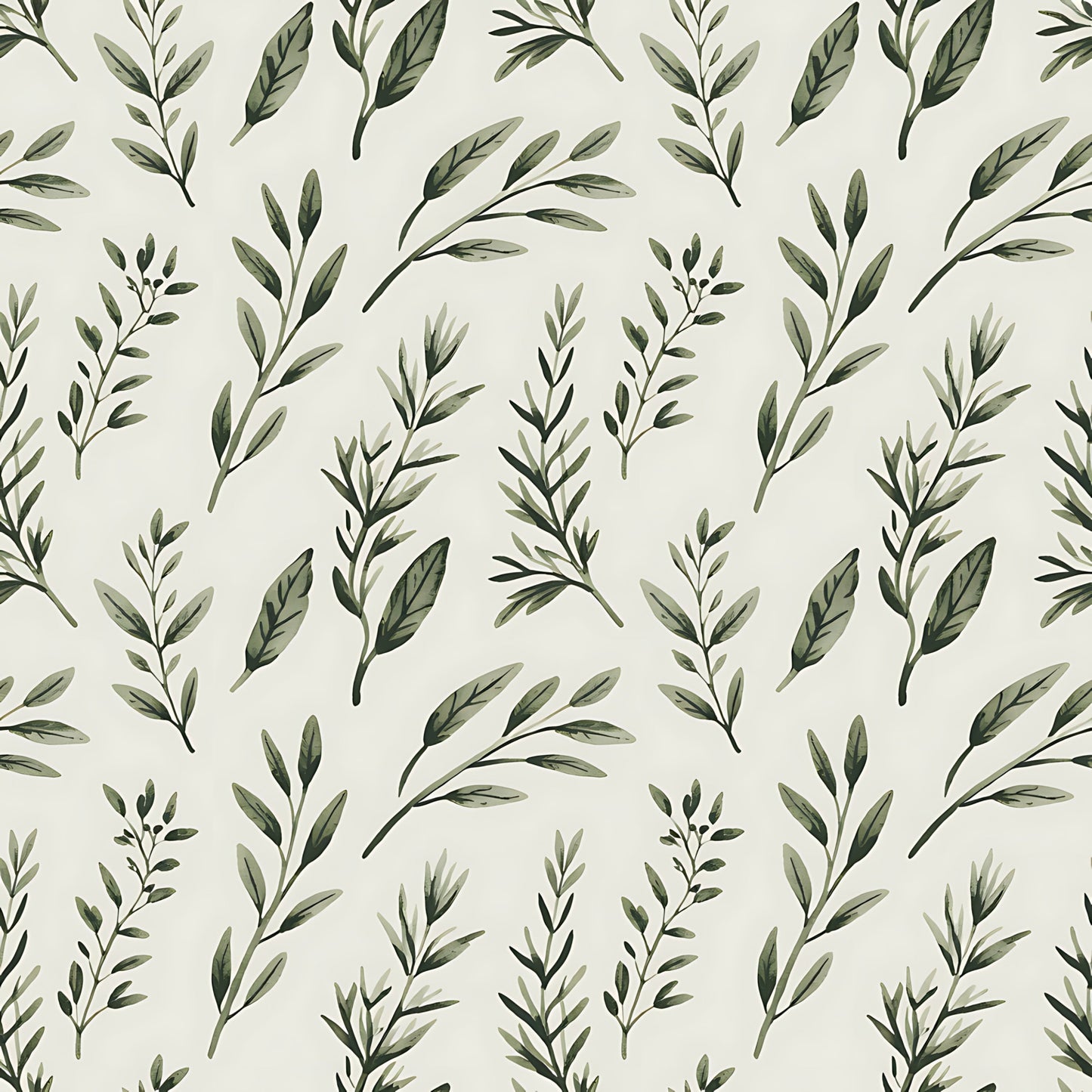Farmhouse Kitchen Herbs Pattern 4 Quilting Cotton Fabric