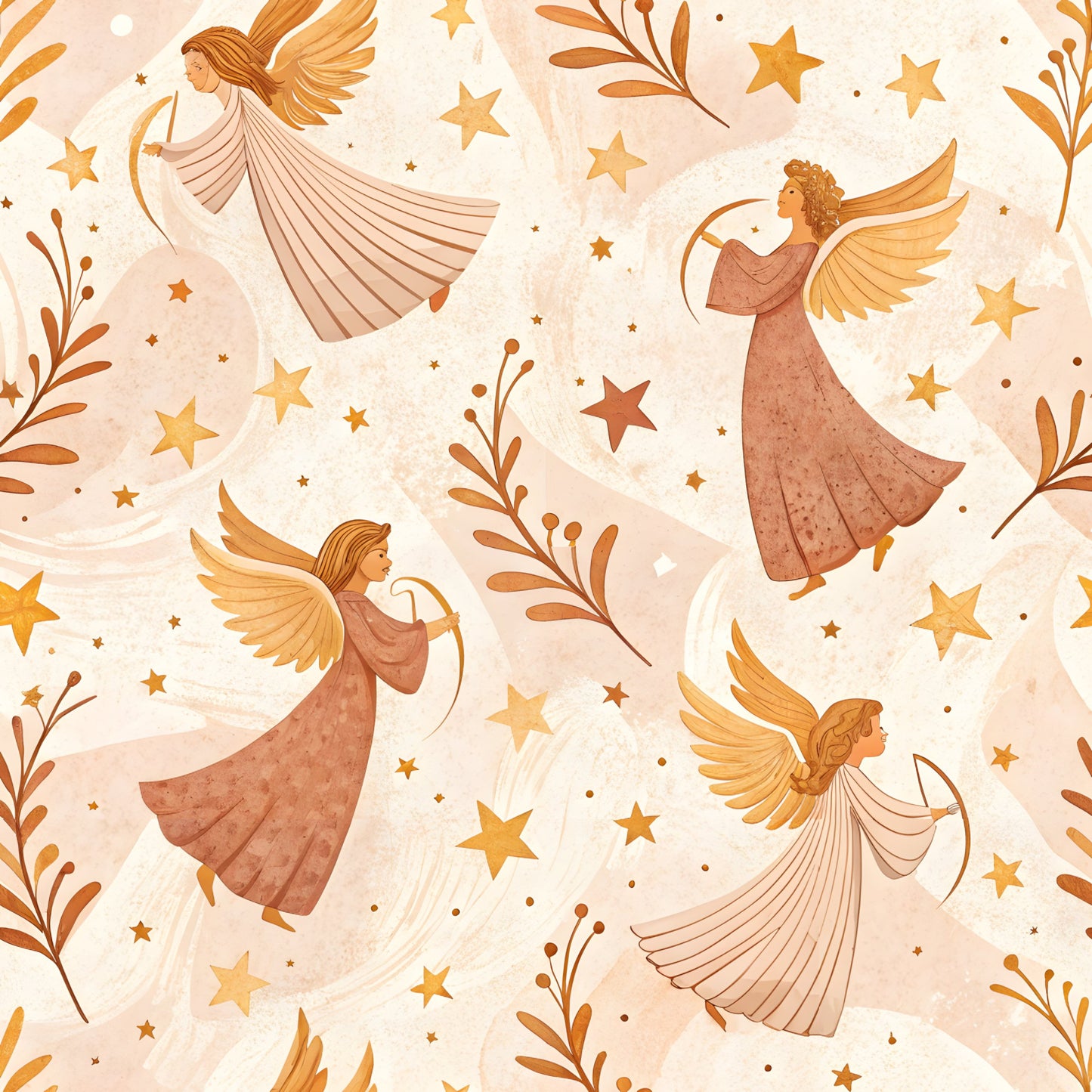 Floral Christian Faith Pattern 7 Quilting Cotton Fabric