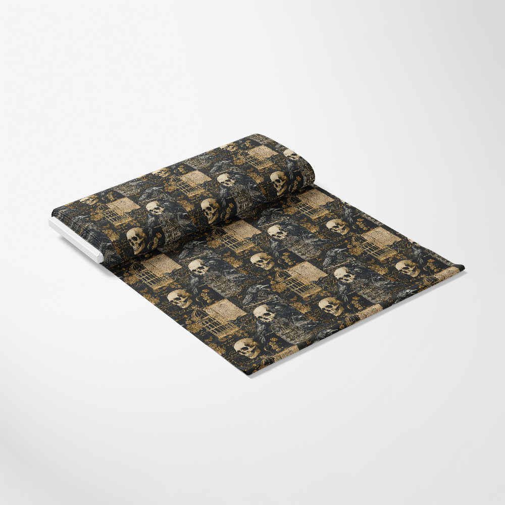 Gothic Patchwork Pattern 3 Quilting Cotton Fabric