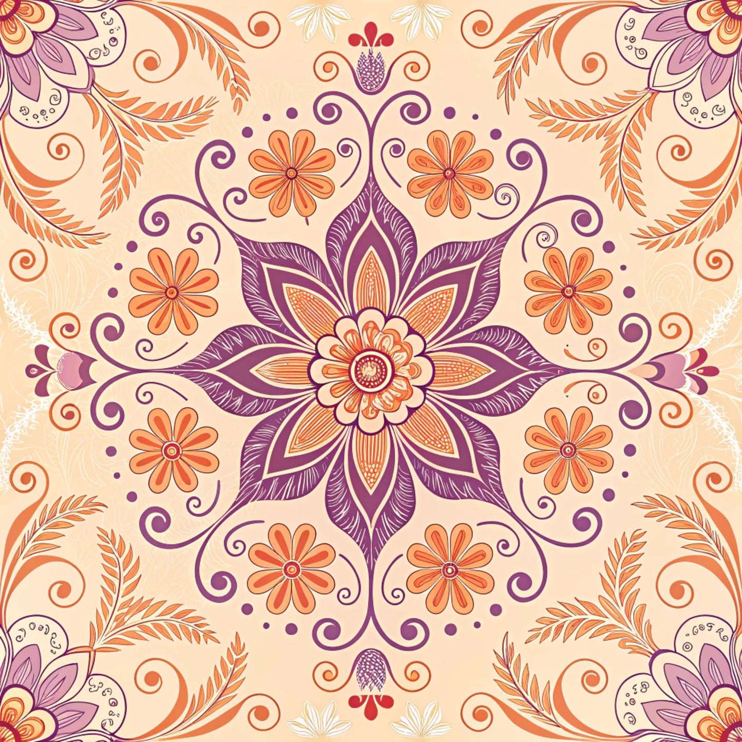 Groovy Time Pattern 18 Quilting Cotton Fabric