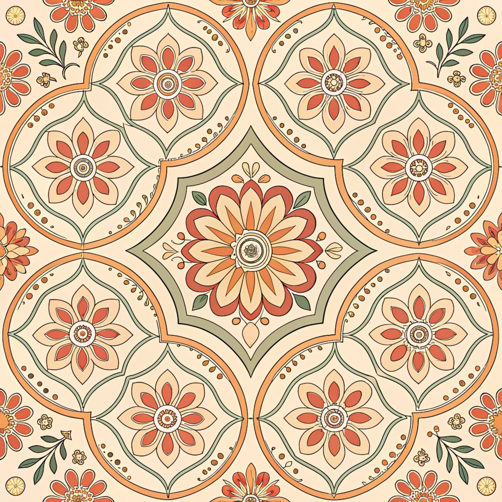 Groovy Time Pattern 7 Quilting Cotton Fabric – FabricMegaStore.com