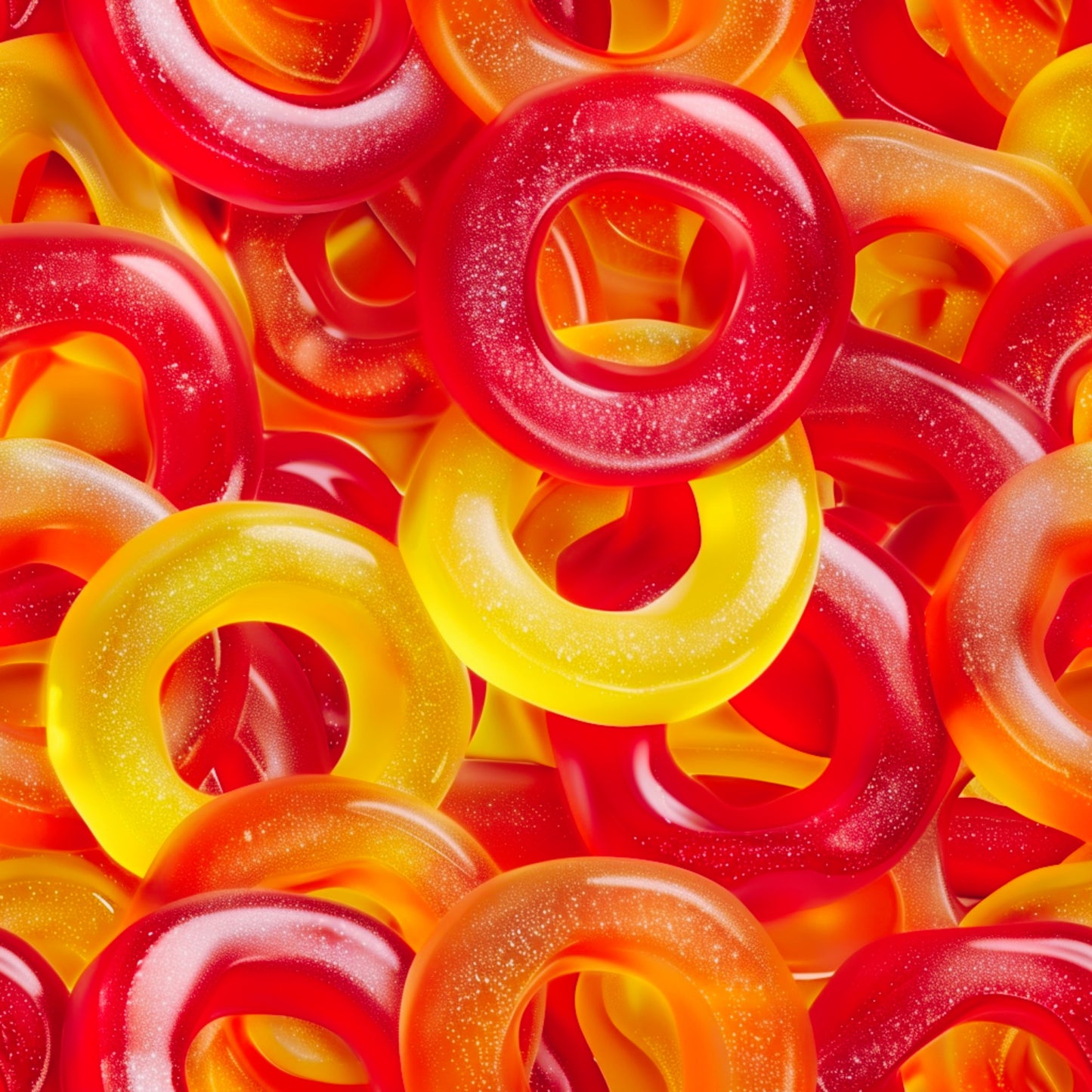 Gummy Candy Pattern 9 Quilting Cotton Fabric
