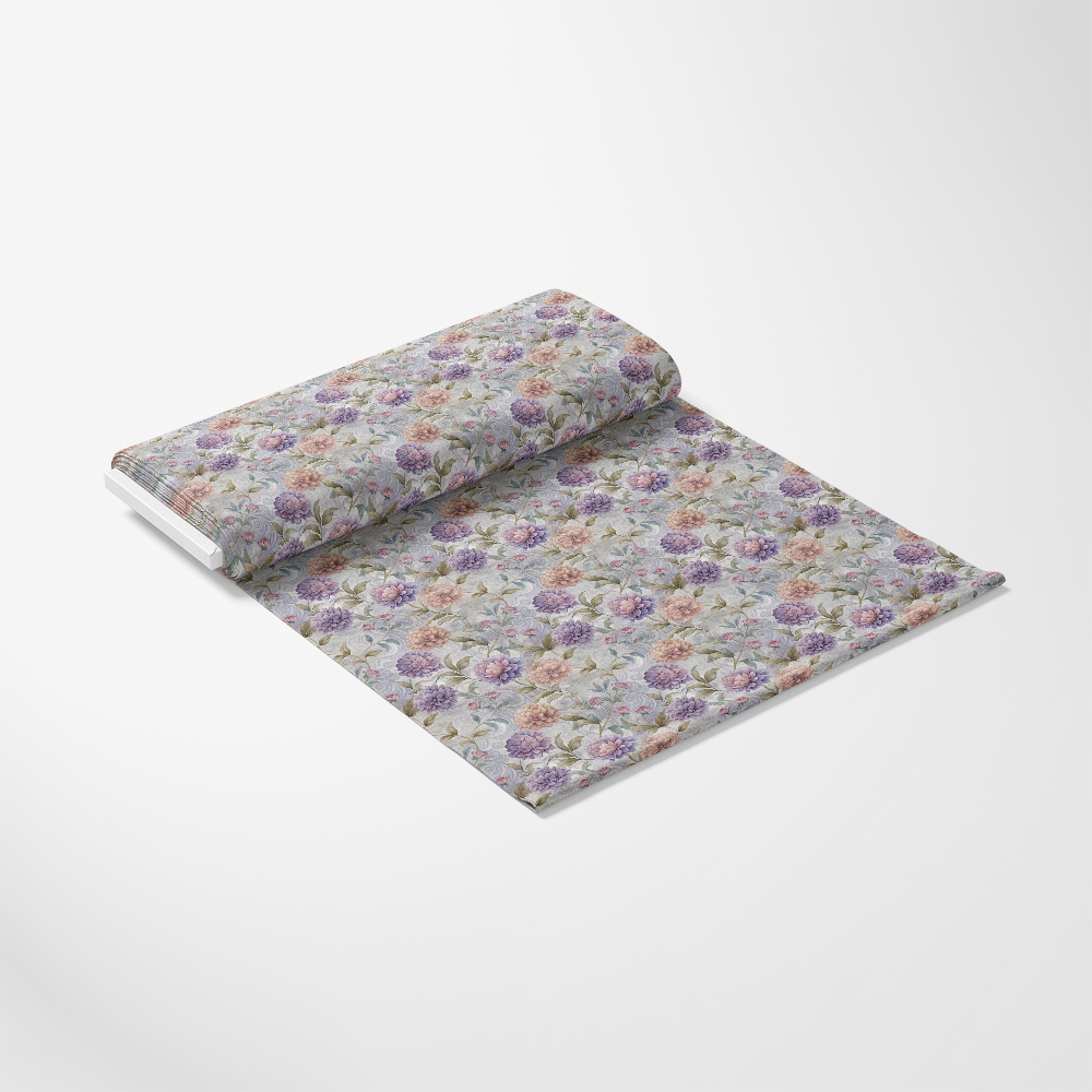 - Hydrangeas Peonies Pattern 2 Quilting Cotton Fabric
- floral cotton fabric
- quilting yardage
- pastel colors
- purple flowers
- pink flowers
- green leaves
- botanical print
- soft texture
- sewing material
- lightweight fabric
- American-made fabric