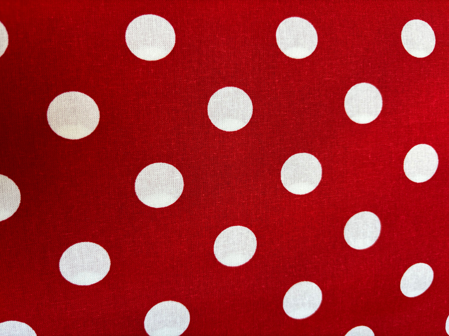Large Dots on Lipstick Quilting Cotton Fabric