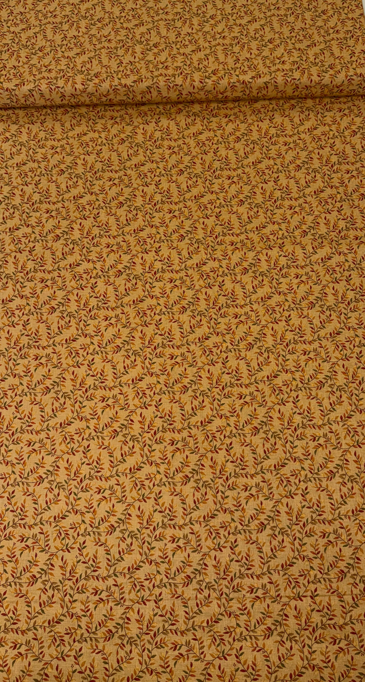 Gold Vines Quilting Cotton Fabric