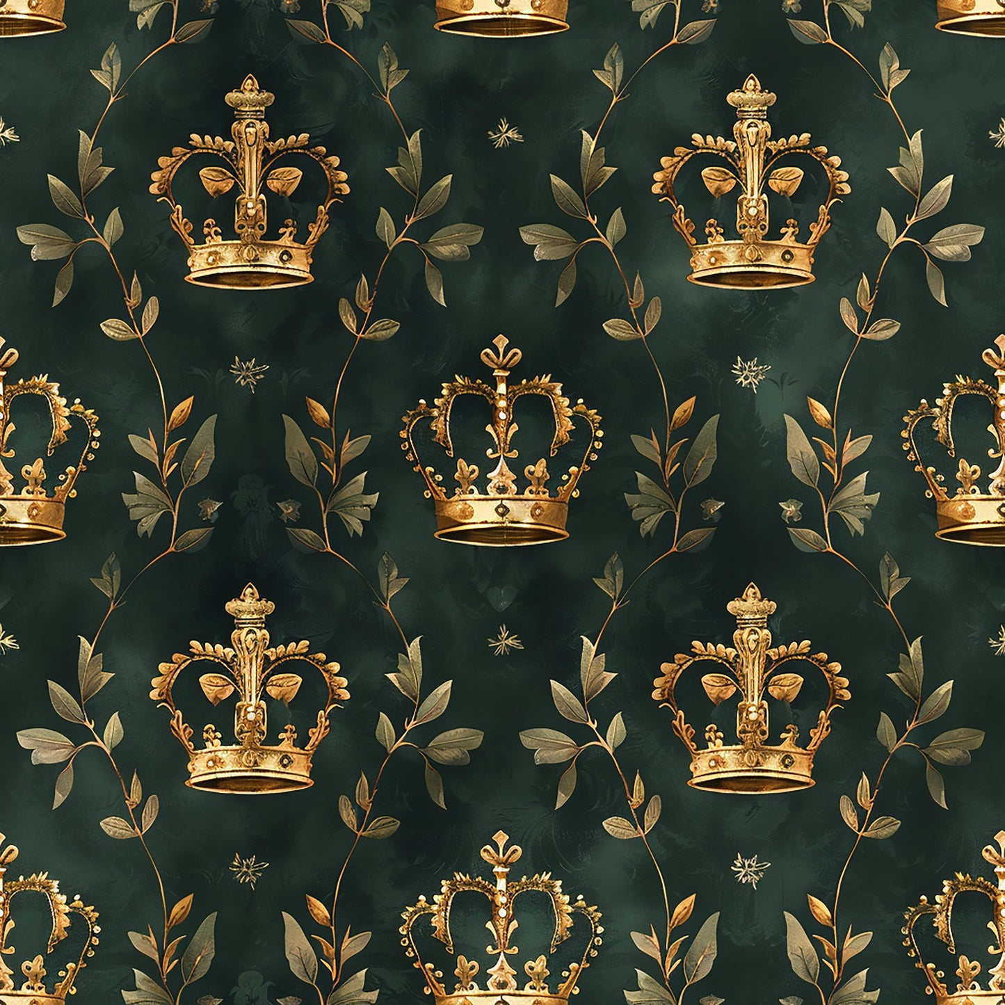 Jamesons Crowns Pattern 3 Quilting Cotton Fabric