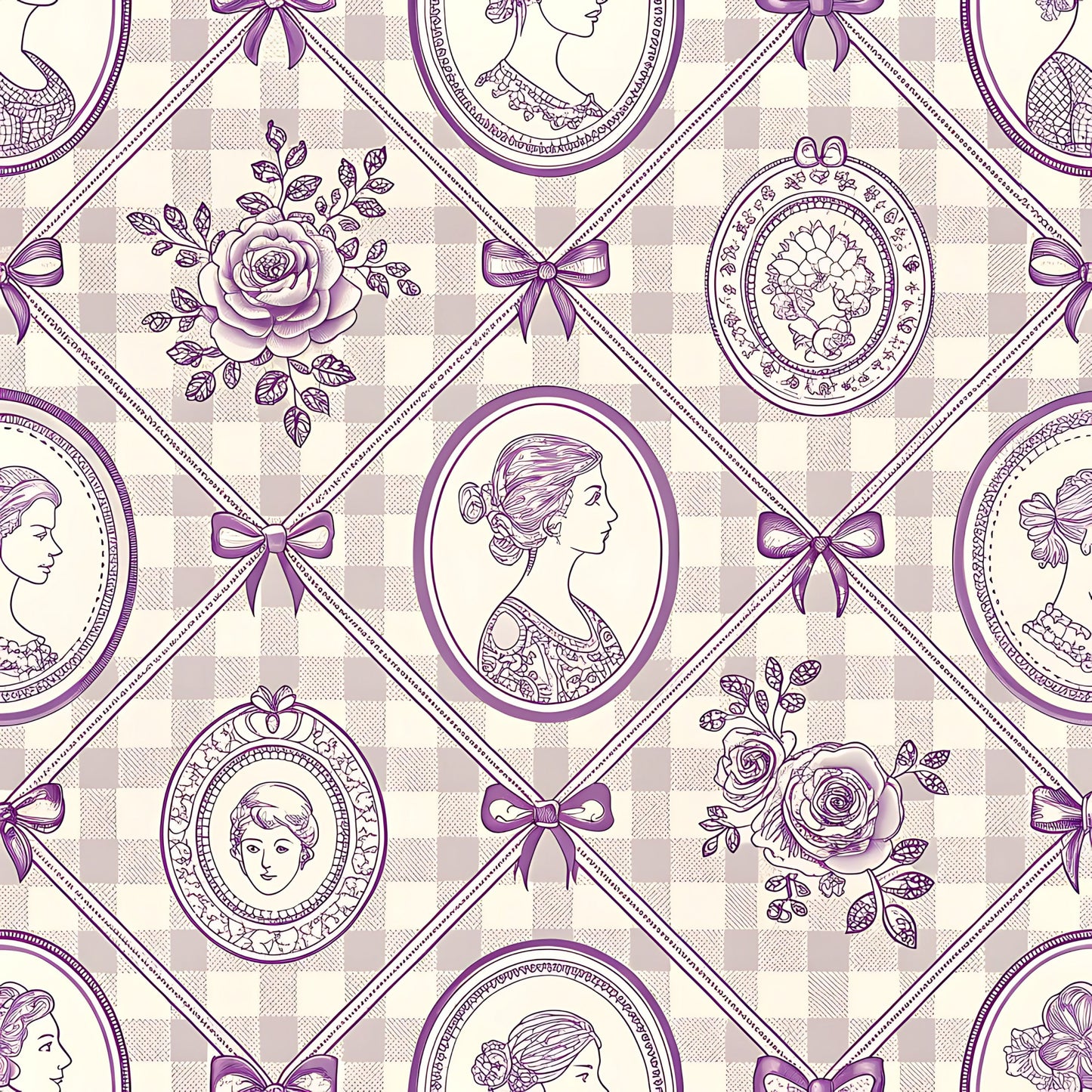 Lavender Cottage Floral Pattern 15 Quilting Cotton Fabric