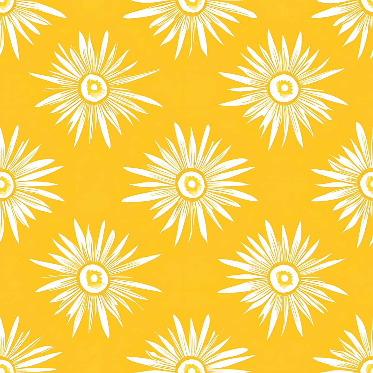 Lemon Burst Pattern 9 Quilting Cotton Fabric