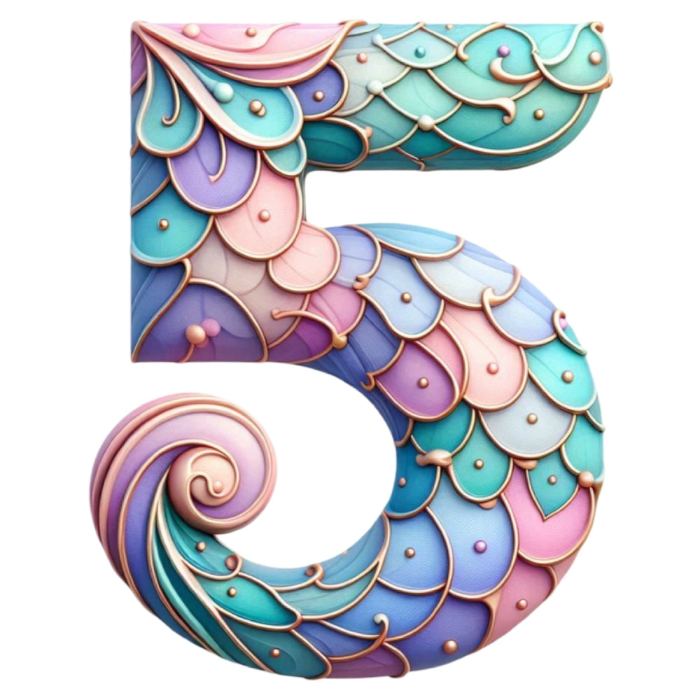 Mermaid Number 5 Fabric Panel