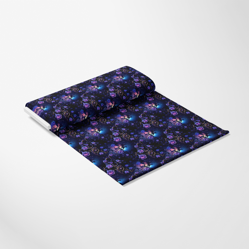 - Midnight Garden Pattern 11 Quilting Cotton Fabric
- floral
- garden
- dark blue
- purple
- pink
- black
- cotton
- quilting
- textile
- fabric roll
- decorative
- detailed
- lush