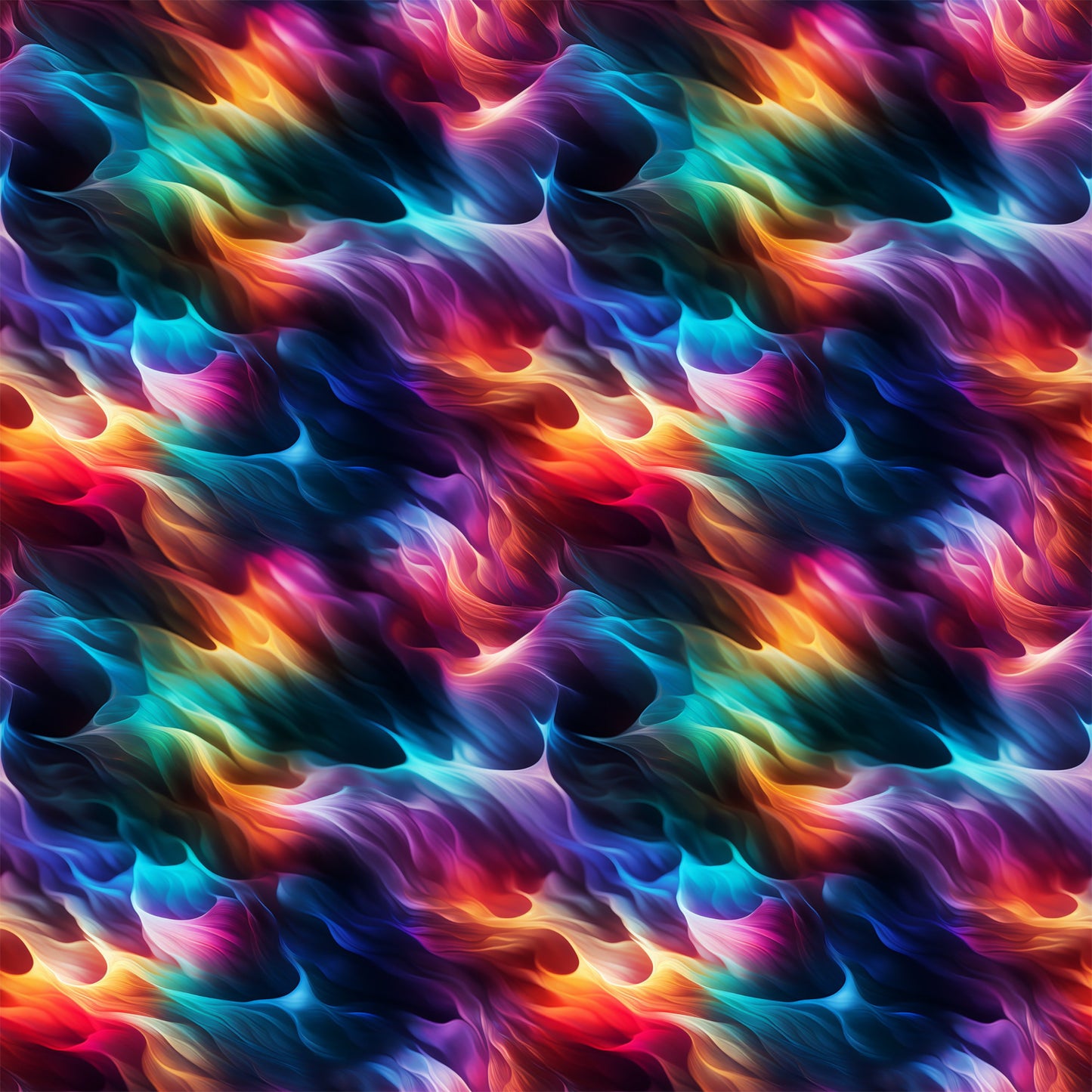 Modern 3D Rainbow Pattern 7 Quilting Cotton Fabric