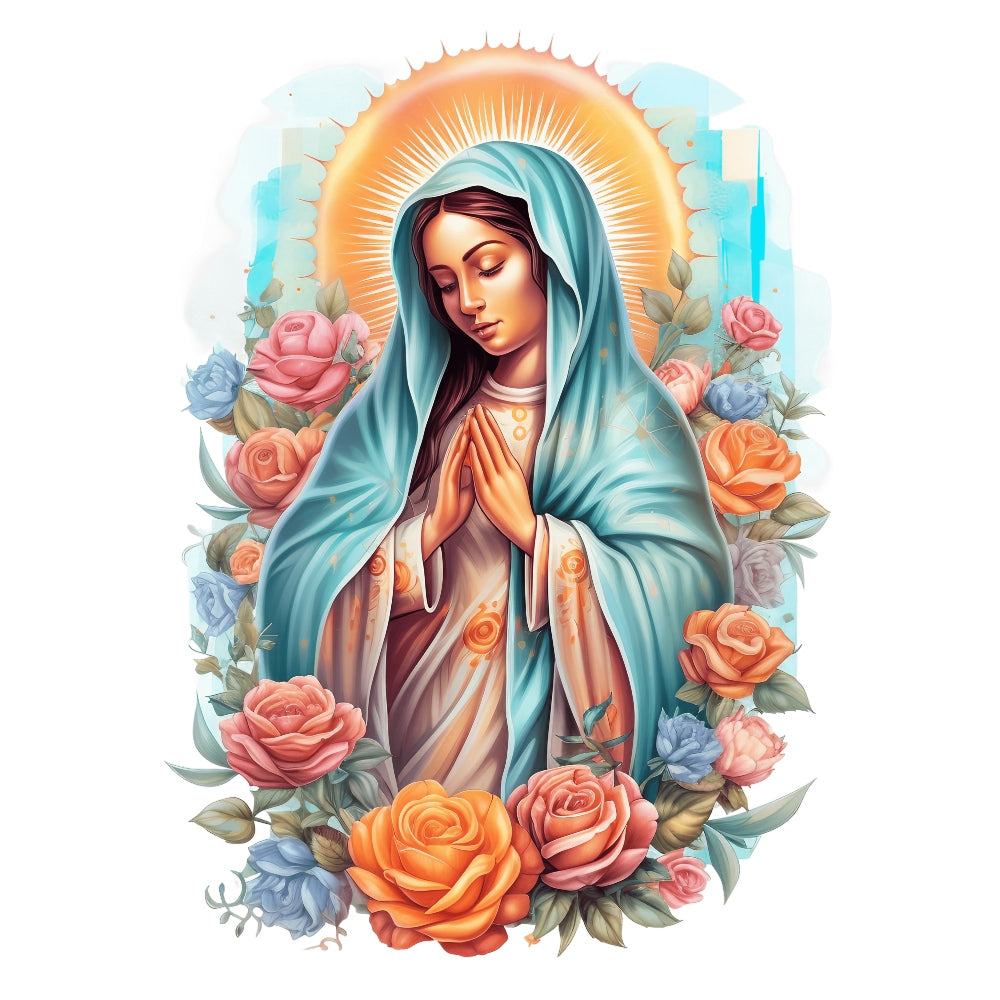 Mother Mary Catholic Fabric Panel 16