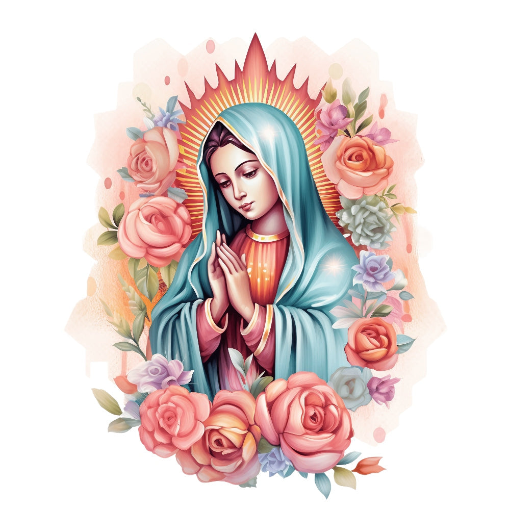 Mother Mary Catholic Fabric Panel 3