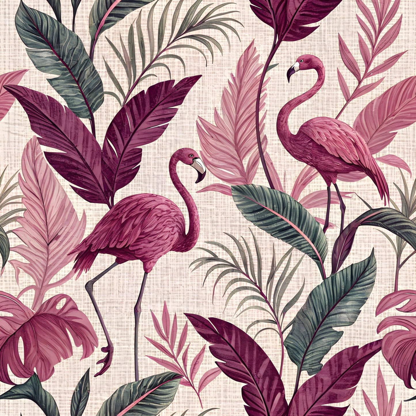 Nature Linen Pattern 4 Quilting Cotton Fabric