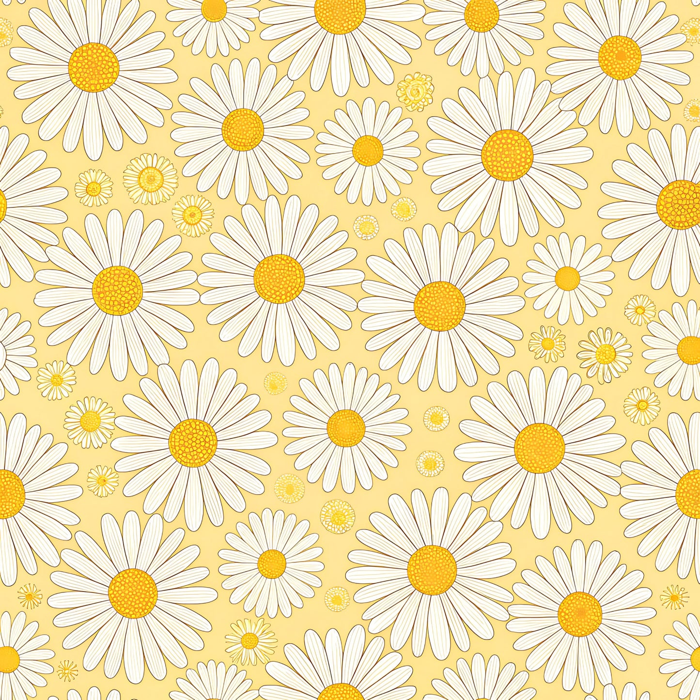 Pastel Floral Bumblebee Pattern 4 Quilting Cotton Fabric
