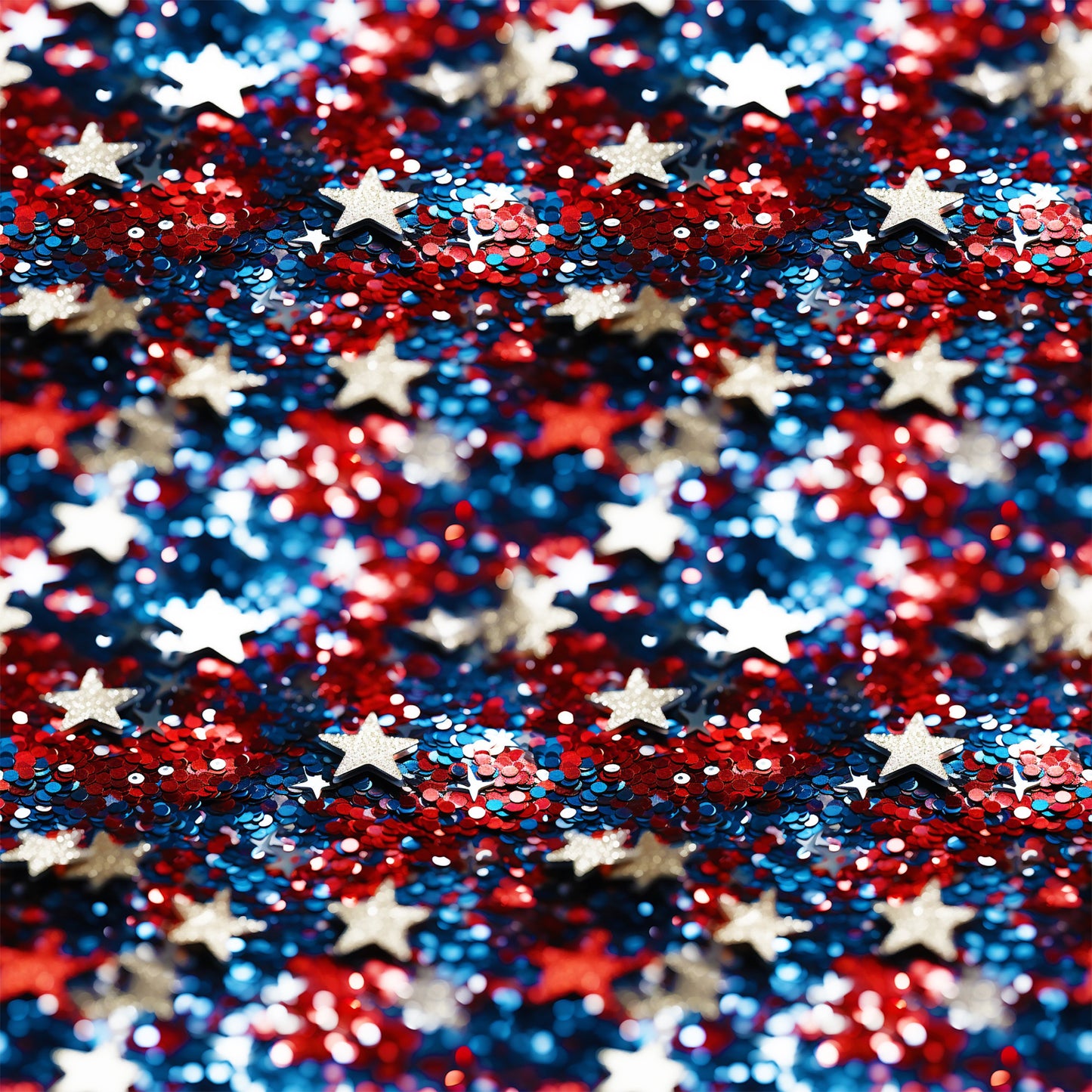 Patriotic Confetti and Glitter Pattern 7 Quilting Cotton Fabric