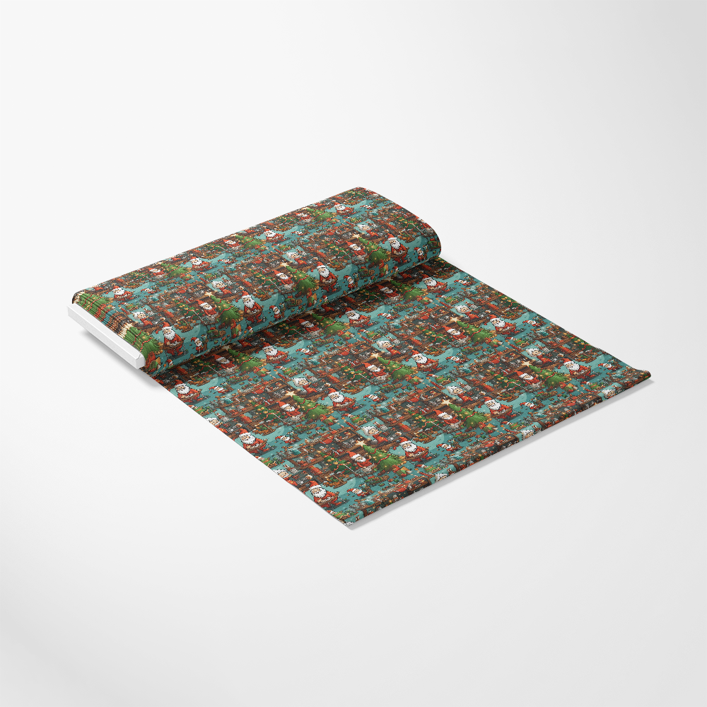 Santa's Workshop Pattern 6 Quilting Cotton Fabric