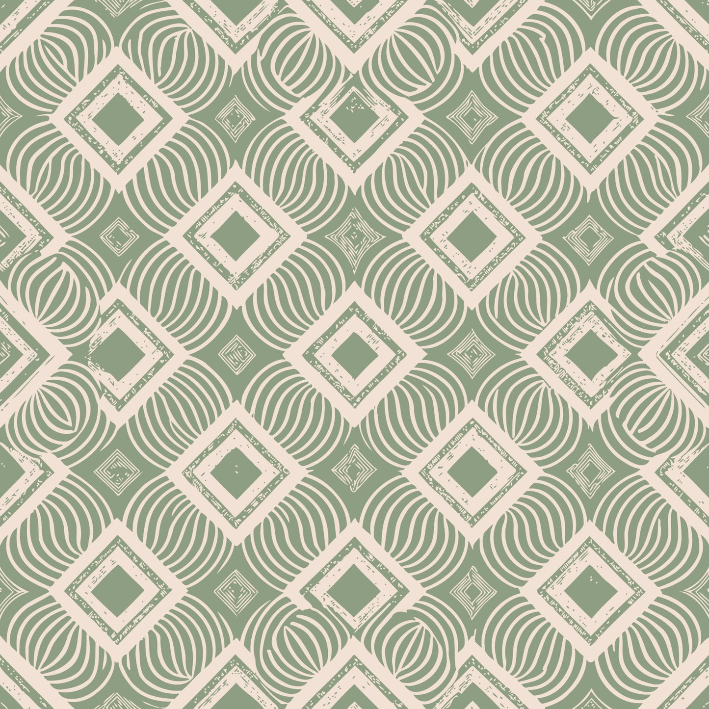 Scandinavian Geometric Pattern 13 Quilting Cotton Fabric