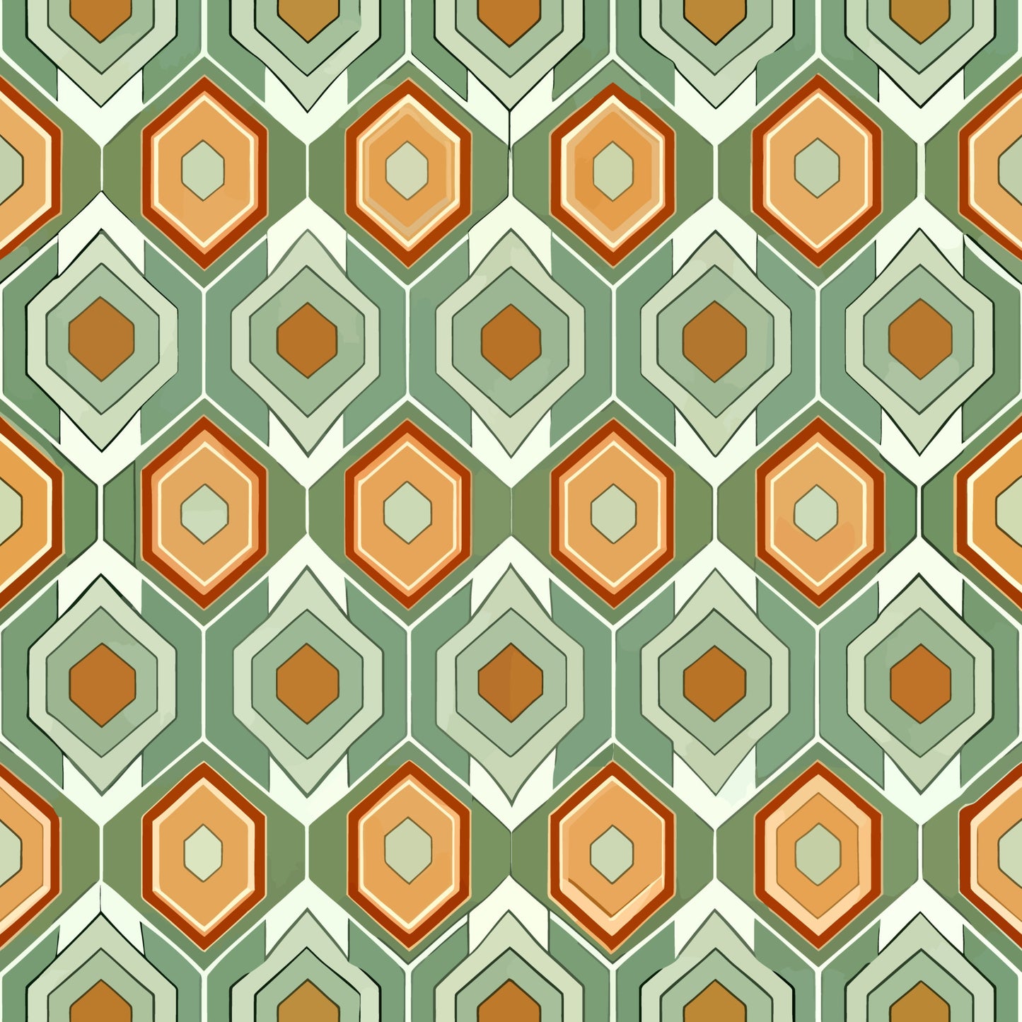 Scandinavian Geometric Pattern 18 Quilting Cotton Fabric