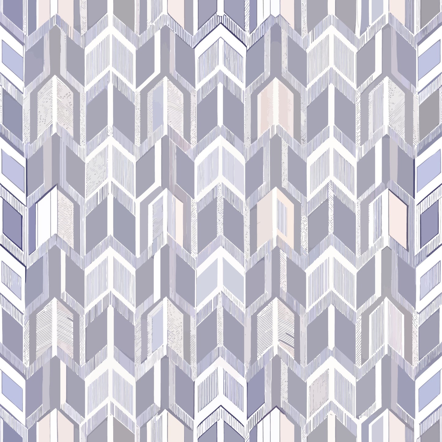 Scandinavian Geometric Pattern 21 Quilting Cotton Fabric